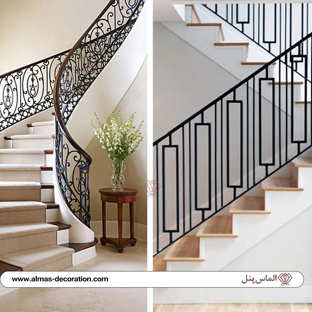 نرده های فلزی مدرن نرده فلزی