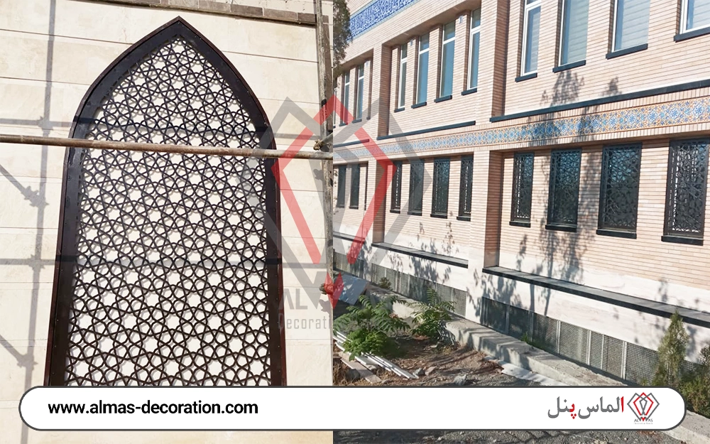 حفاظ پنجره فلزی امامزاده و مسجد