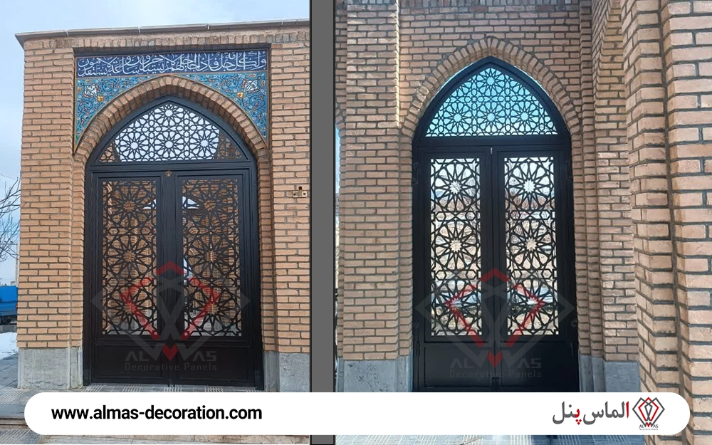سفارش درب برش لیزری ورودی مسجد